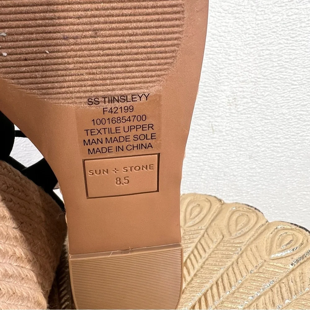 NWOT Sun + Stone Womens SSTIINSLEYY Faux Suede‎ Dressy Wedge Heels 8.5